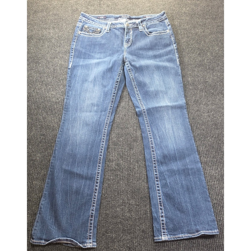 Vigoss Dublin Slim Boot Jeans Womens 13/14 Blue Excellent Embellished Heritage